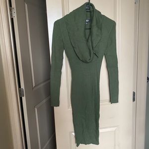 Sweater dress knee high